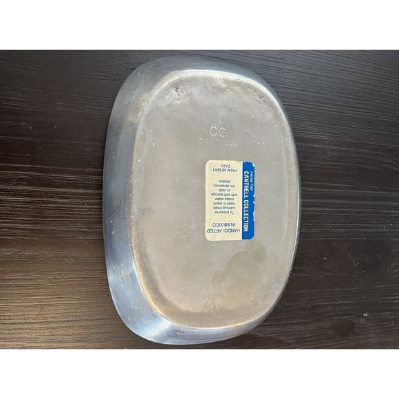 Vintage Pewter‎ CC Cantrell Bread Tray Plate "Give Us This Day Our Daily Bread" - Picture 2 of 5